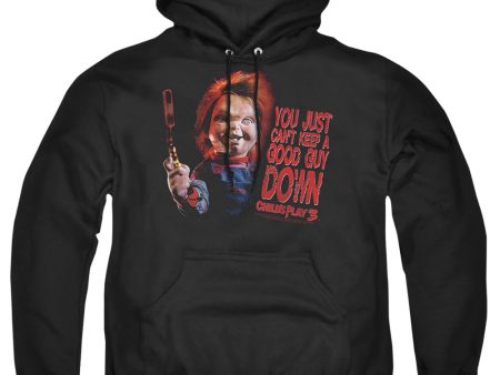 CHILD S PLAY 3 : GOOD GUY ADULT PULL OVER HOODIE Black 3X Cheap