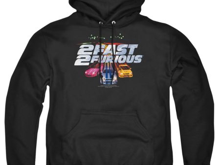 2 FAST 2 FURIOUS : LOGO ADULT PULL-OVER HOODIE BLACK 5X For Discount